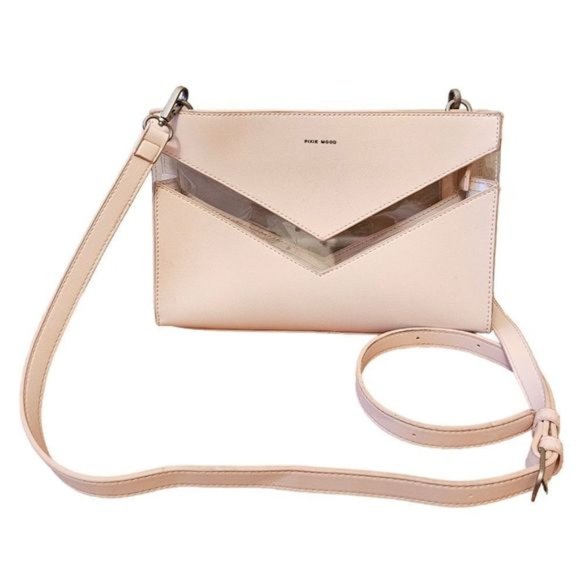 Pixie Mood Vegan Leather Crossbody Bag Light Pink. - Picture 2 of 11